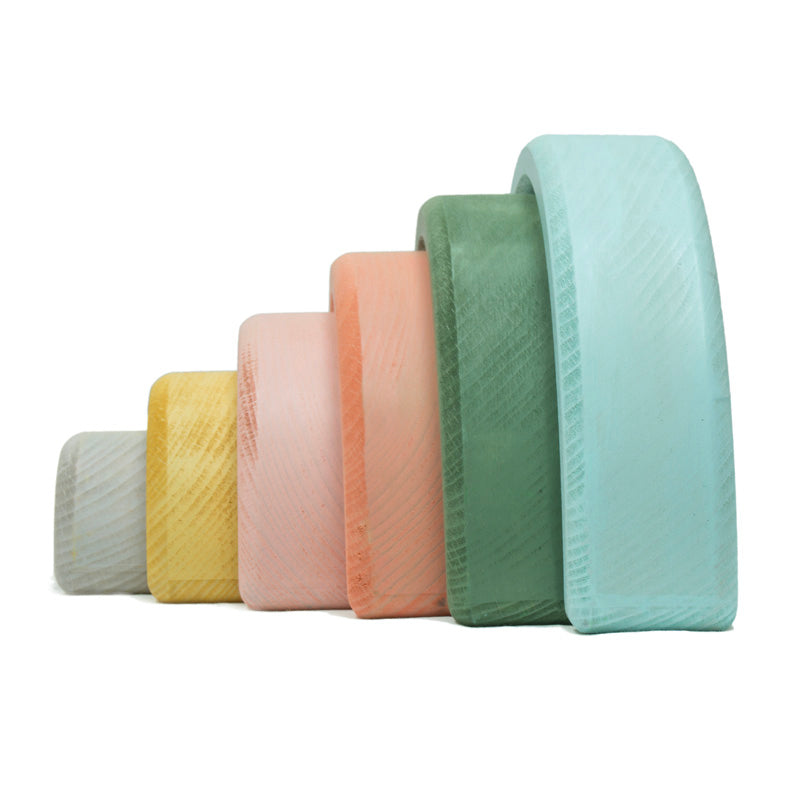 Wonder & Wise Rainbow Nesting Blocks
