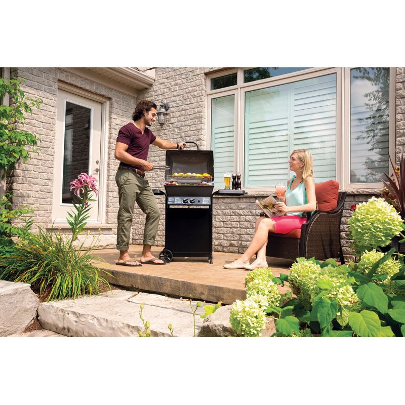 Broilmate 730114 Liquid Propane Grill with 2 Shelves - Black