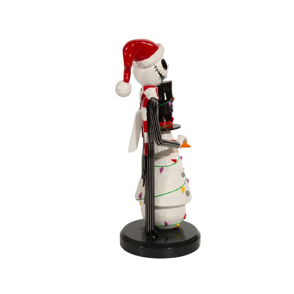 Kurt Adler 11" Nightmare Before Christmas Jack Skellington with Snowman Nutcracker - Red/White