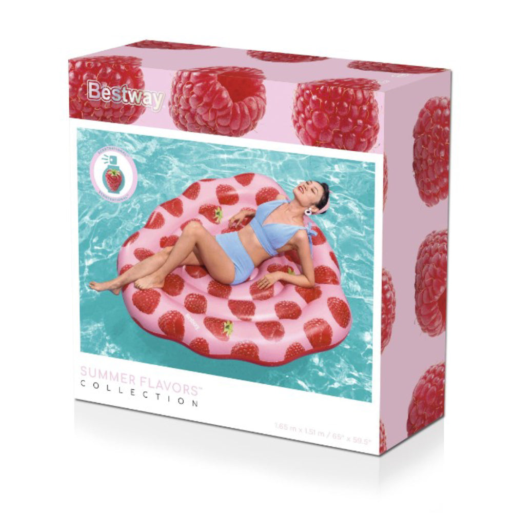 Bestway Summer Flavors Collection Scentsational Raspberry Scented Pool Float - Curacao