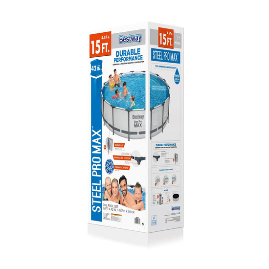 Bestway Steel Pro MAX 15' X 42" Above Ground Pool Set - Curacao