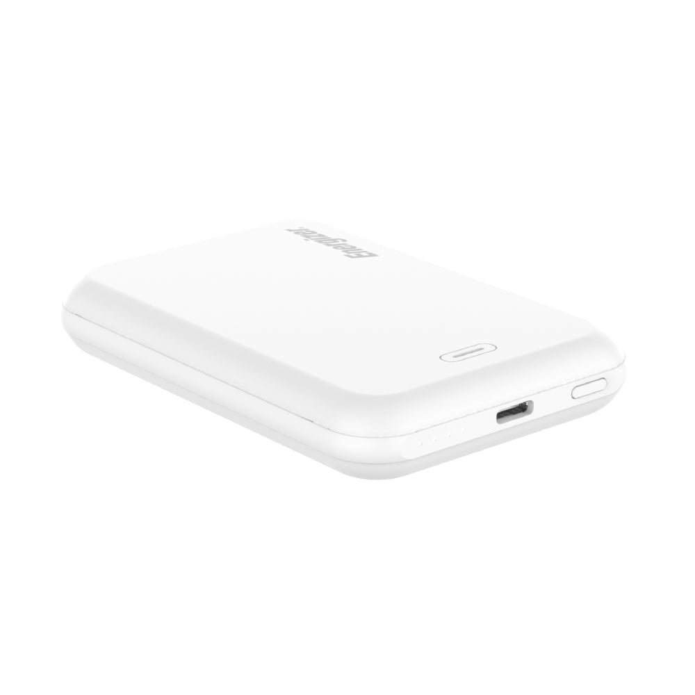 Energizer QM5000 5000mAh Magnetic Wireless Power Bank - White