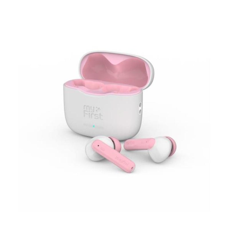 myFirst FH8505SAWE01 CareBuds Bluetooth Kids Earbuds with Safe Volume Limit - White