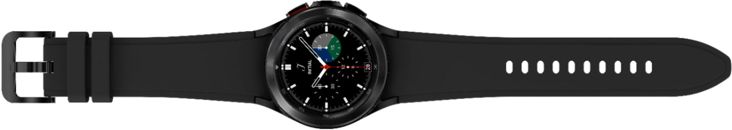 Reloj inteligente Samsung Galaxy Watch4 Classic de 42 mm con caja de acero inoxidable y correa deportiva negra - LTE