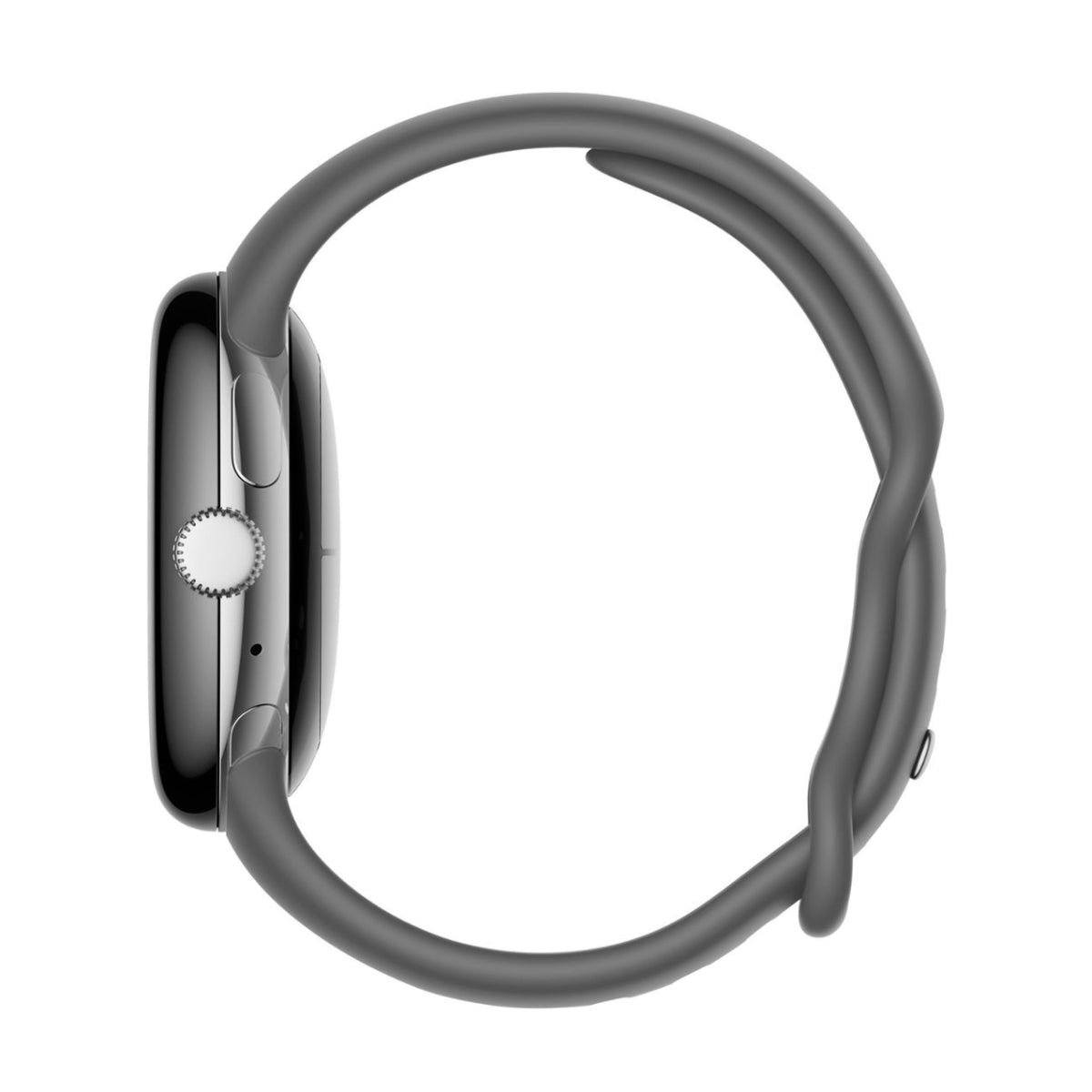 Google Pixel Unisex 41mm Silver Stainless Steel Case Smartwatch with Active Band - GPS