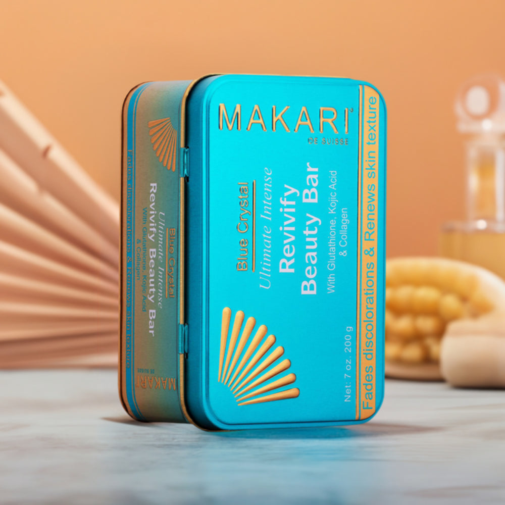 Makari Crystal Revivify Multi Function Beauty 7 oz Bar Soap - Blue