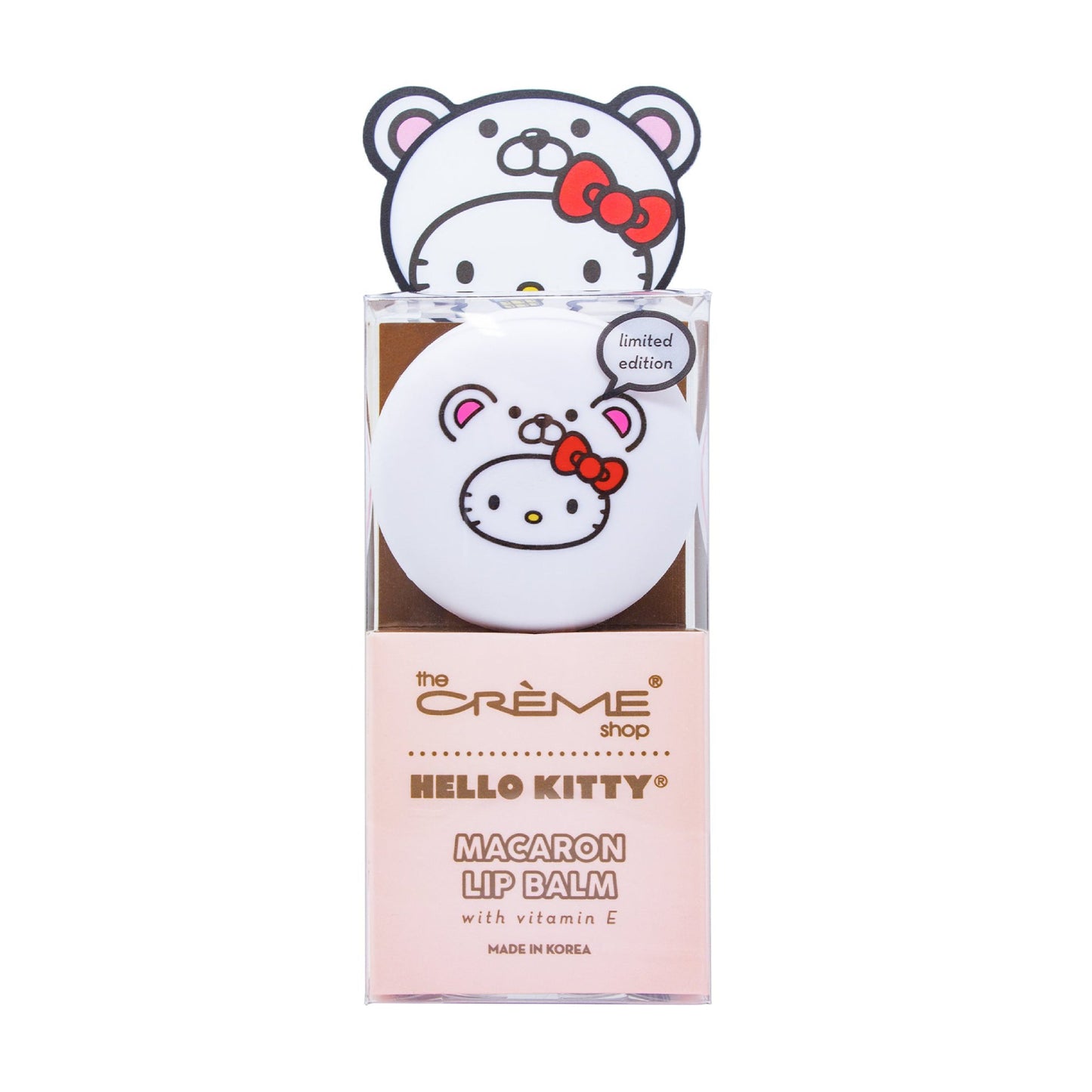 The CrΓΒ¨me Shop x Hello Kitty Macaron Lip Balm - White Chocolate