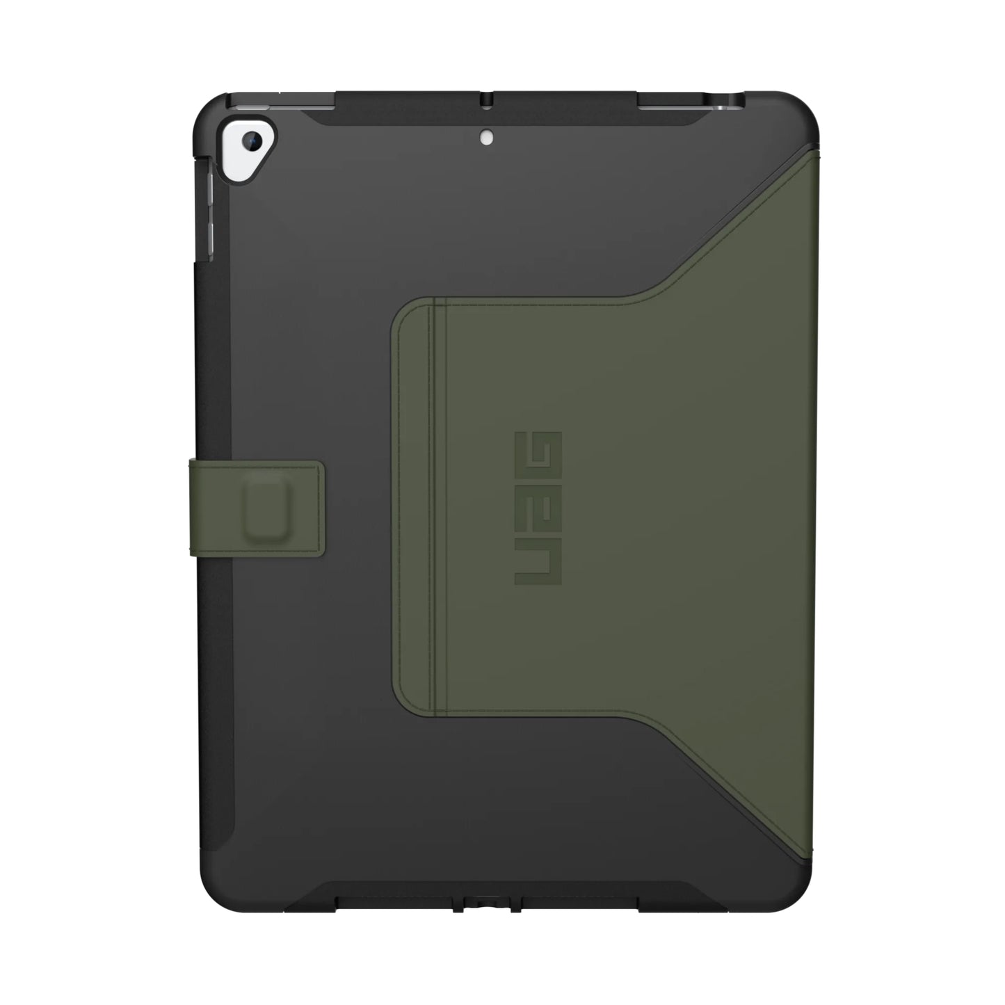 Urban Armor Gear Scout Series iPad 10.2" Folio Case (8th Generation), Black/Olive