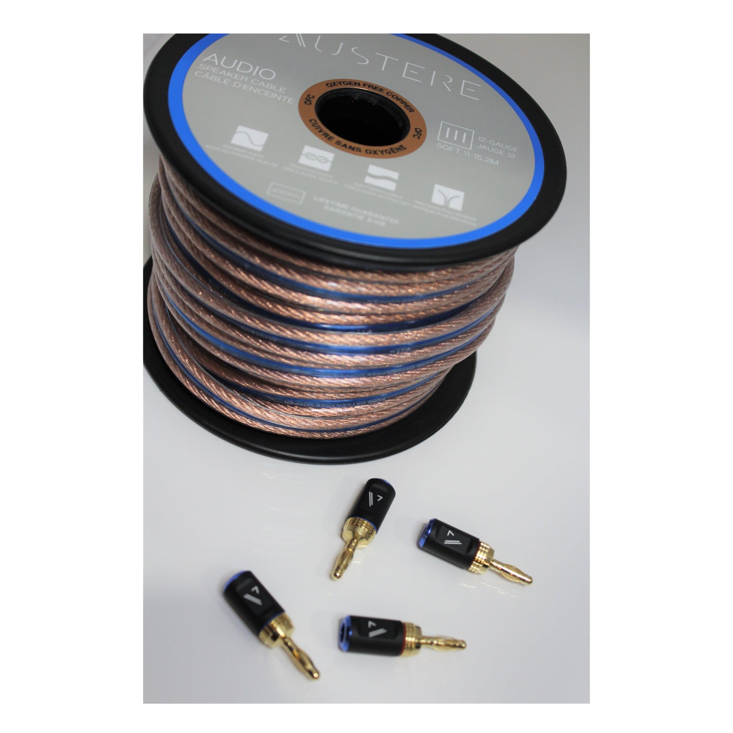 Austere 3-Series 50 ft 12-Gauge Speaker Cable