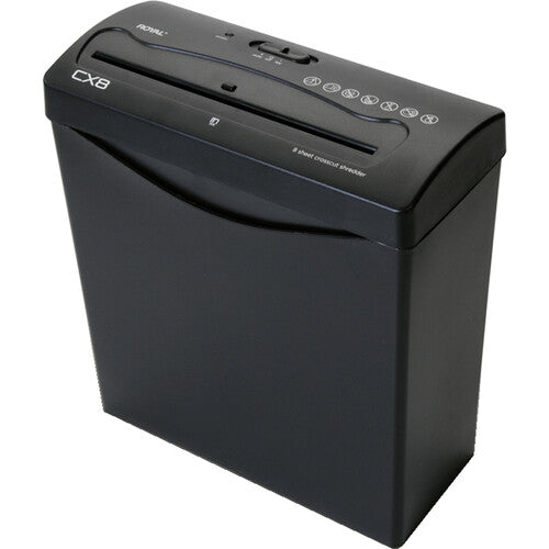 Royal 89341P1 CX8 8-Sheet Crosscut Shredder - Black