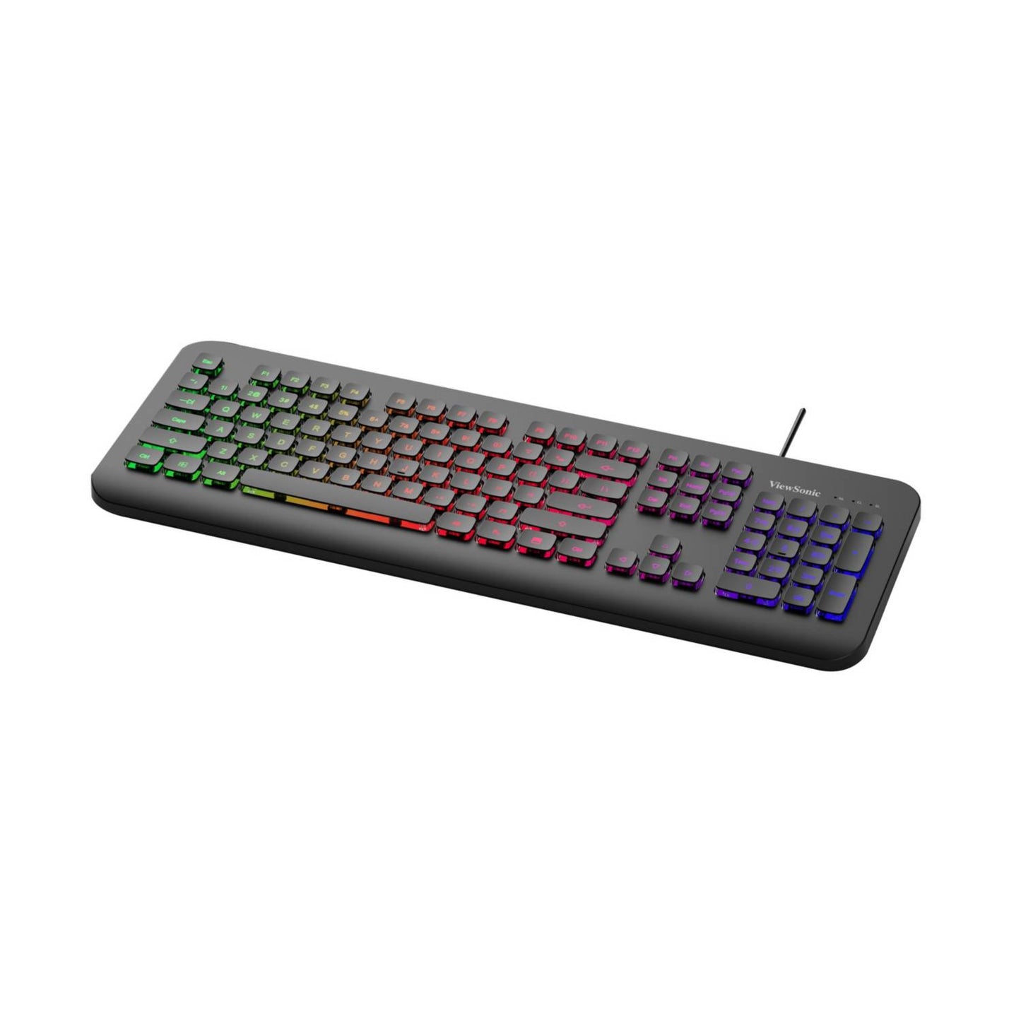 ViewSonic Backlit Wired RGB Gaming Keyboard - Black