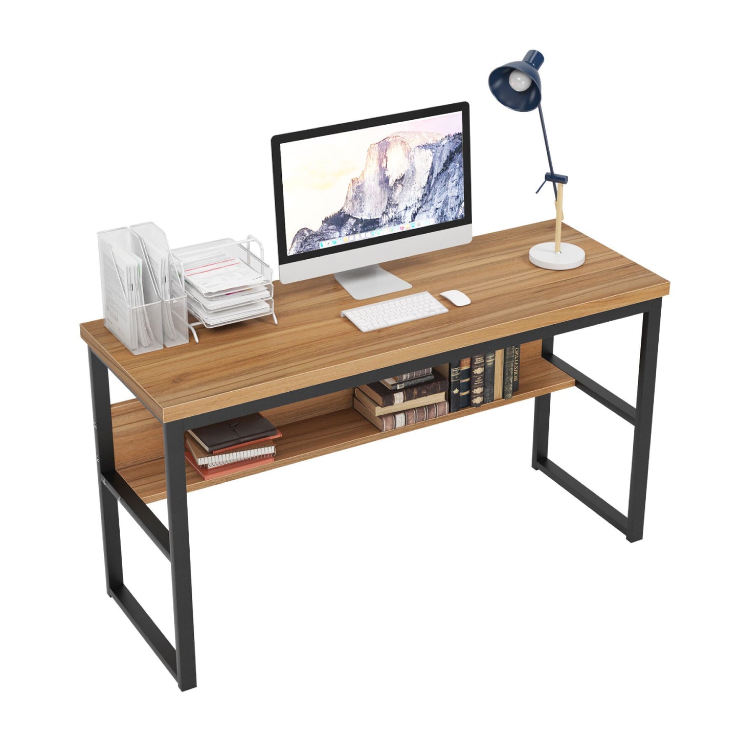 Escritorio Colehame de 55" con estantería de The Outdoor Institute - Roble