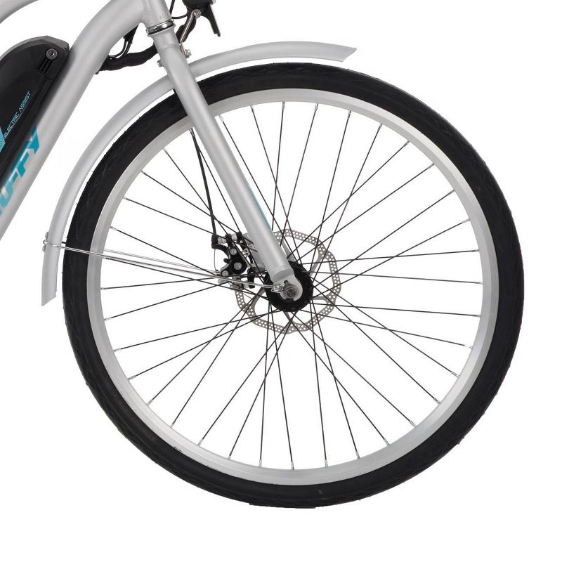 Huffy Everett Women's 27.5" Comfort Cruiser Electric Bike - Silver