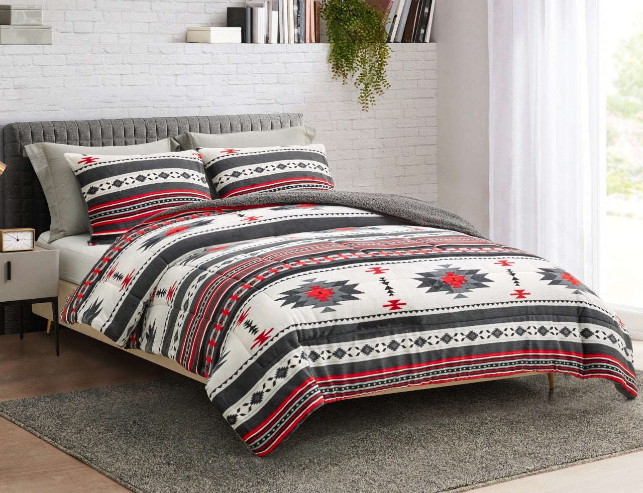 Aztek Queen Comforter set - Assorted