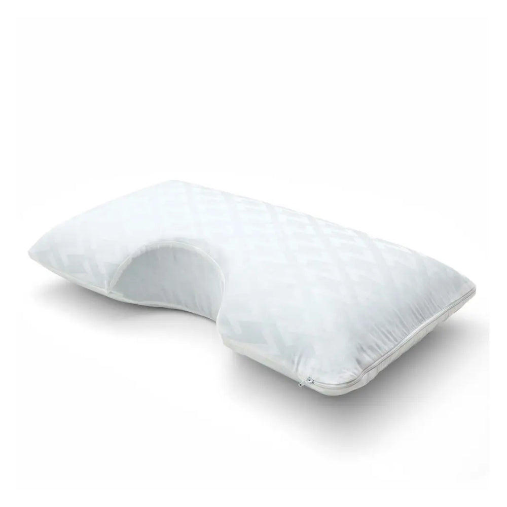 Malouf Shoulder Zoned Gel ActiveDough Queen Size Memory Foam Pillow - White