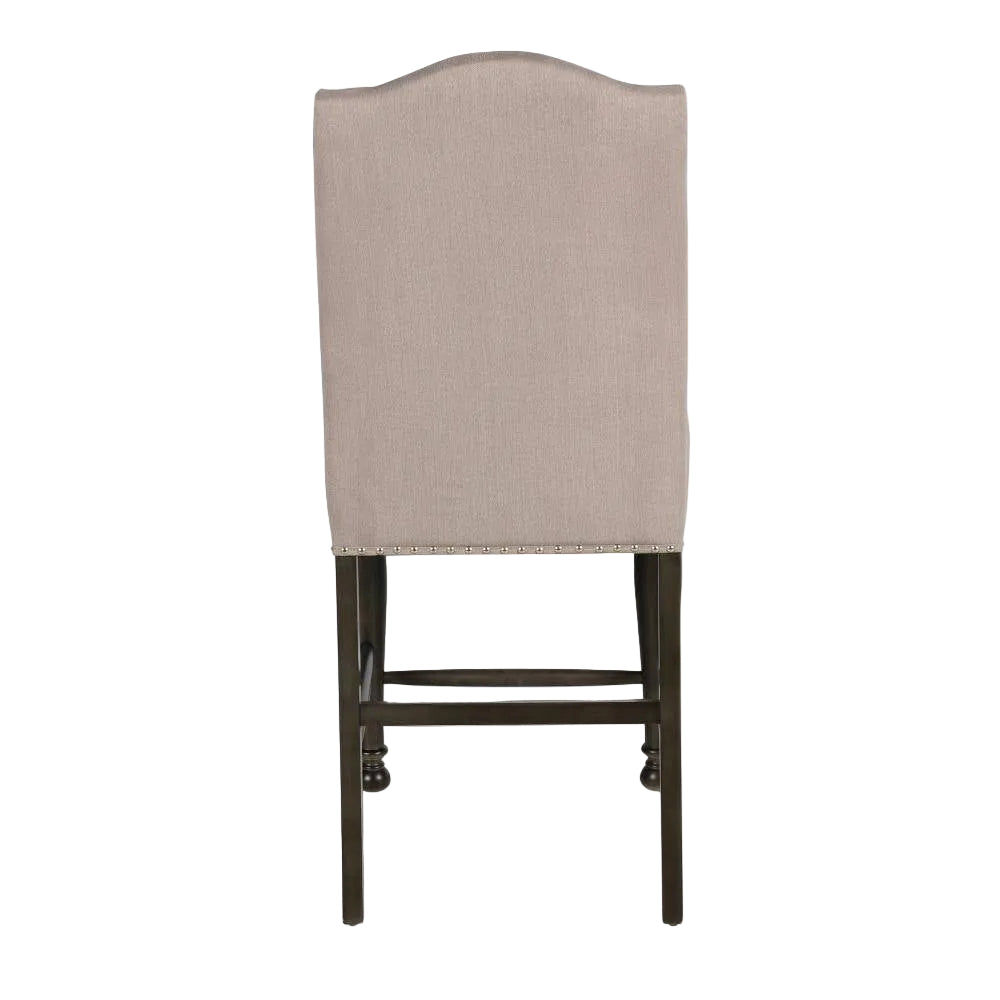 Caswell 45" Counter Chair (1-Piece) by Steve Silver Company - Beige/Brown