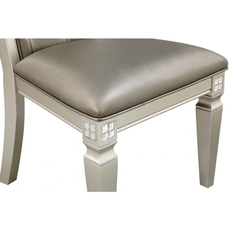 Adelina Side Chair (1-Piece) by Furniture of America - Gray/White