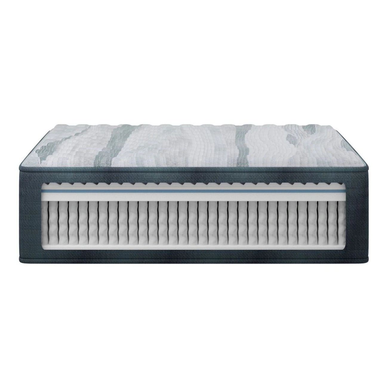 Beautyrest Harmony Lux Anchor Island Tight Top Twin Size Firm Mattress - Gray/White