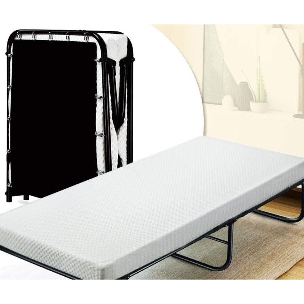 La mejor cama plegable de metal para el hogar sin colchón - Color negro