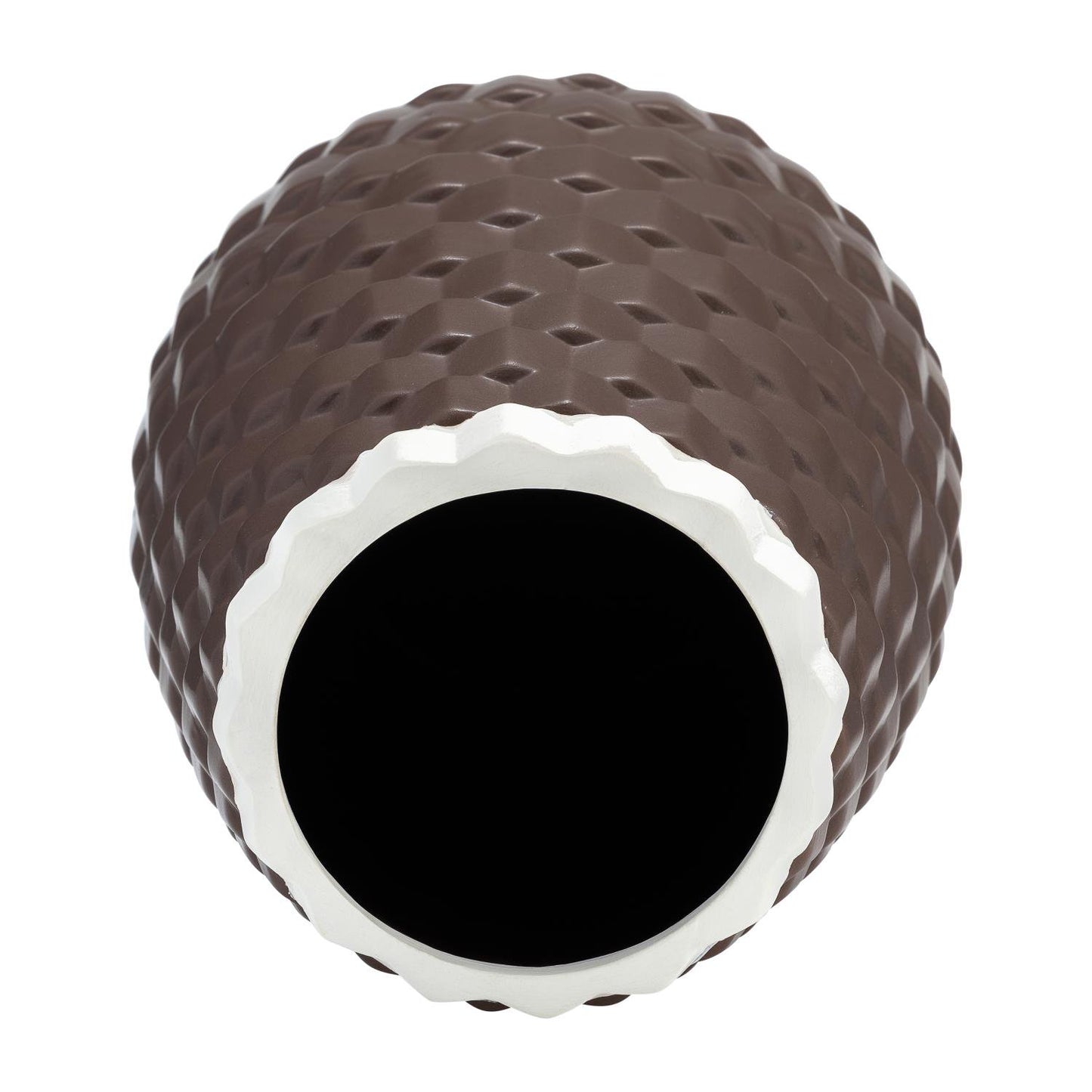 Sagebrook Home Contemporary 9" Textured Ceramic Vase - Java