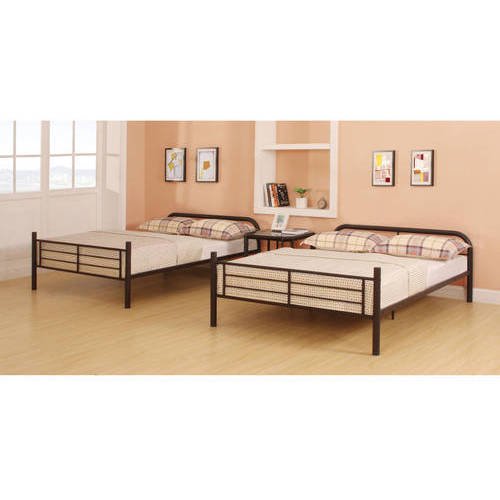 Jose Metal Full Bunk Bed in Dark Brown by Acme Furniture