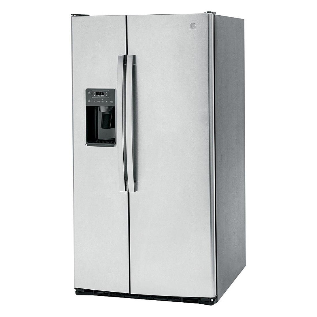 GE GSS25GYPFS 25.3 . Side-by-Side Refrigerator with Water and Ice Dispenser - Fingerprint Resistant Stainless Steel - Curacao