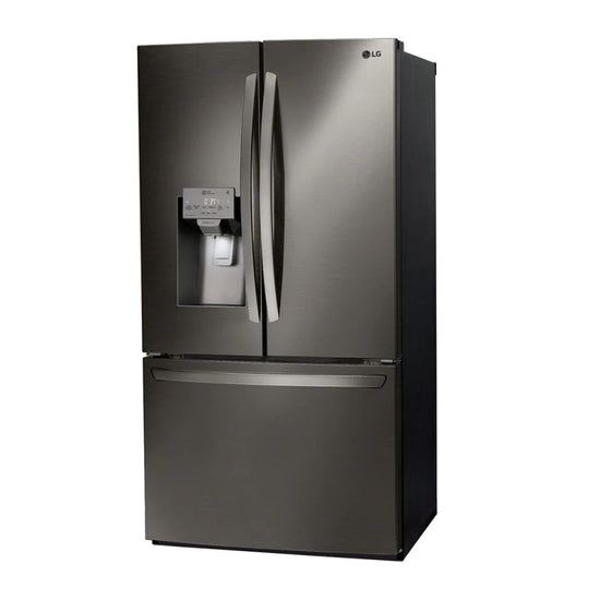 LG LFXS26973D 26 . Smart WiFi Enabled French Door Refrigerator - Black Stainless Steel - Curacao