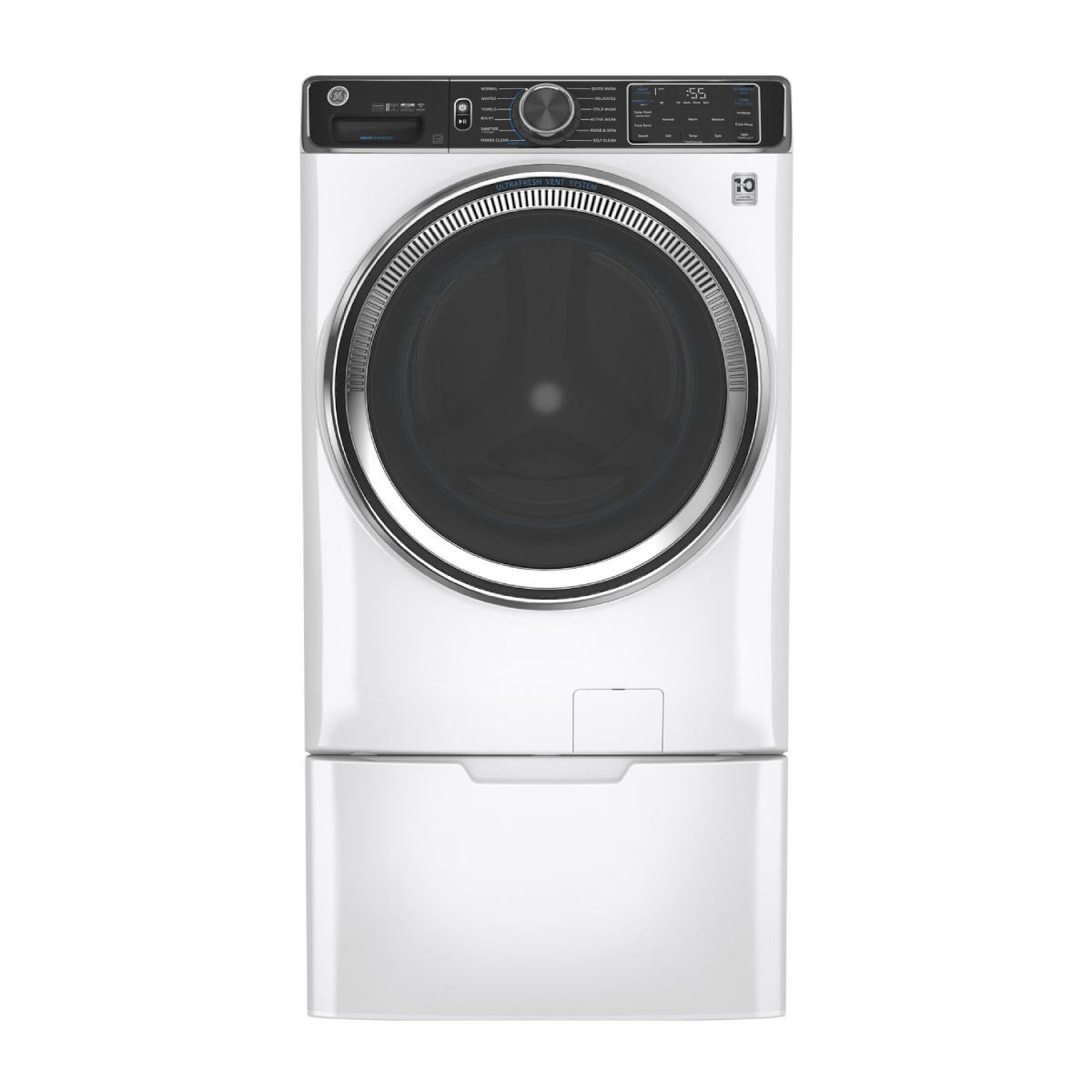 GE 16" Front Load Pedestal-White - Curacao