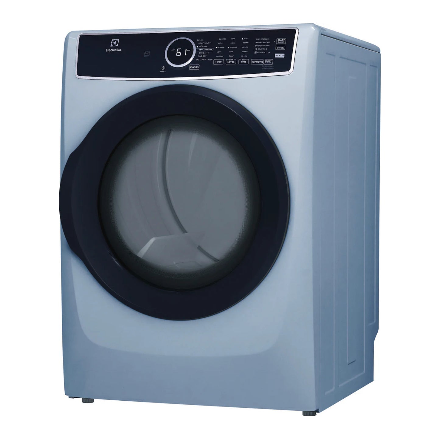 Electrolux ELFE7437AG 8.0 cu.ft. Vented Front Load Electric Dryer - Stackable with Steam and Instant Refresh - Glacier Blue