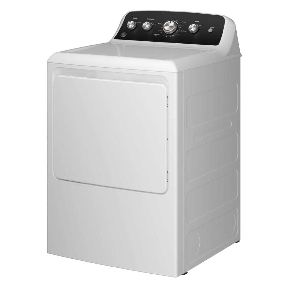 GE GTD48GASWWB 7.2 cu. ft. Front Load Gas Dryer with Up To 120 ft. Venting - White