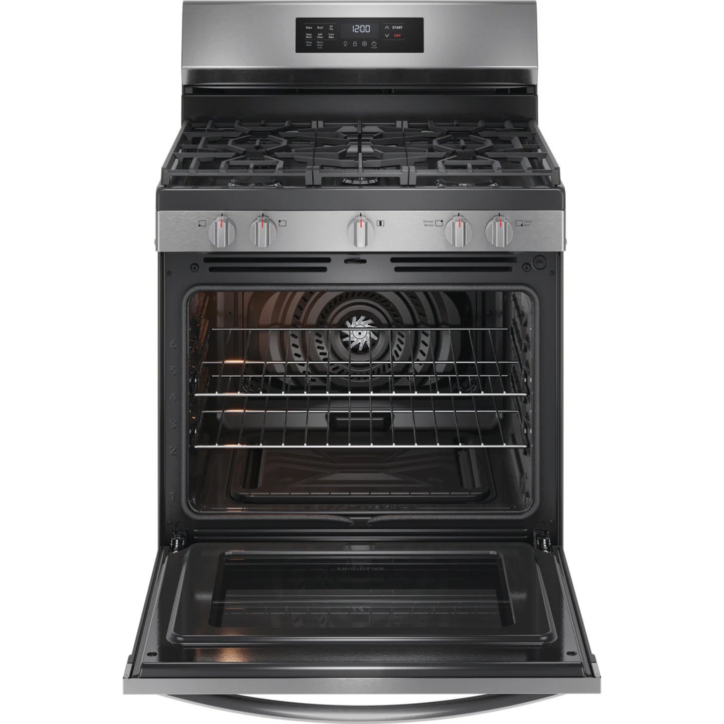Frigidaire FCRG3083AS 5.1 cu.ft. Freestanding Natural Gas Range with 5-Burners - Stainless Steel