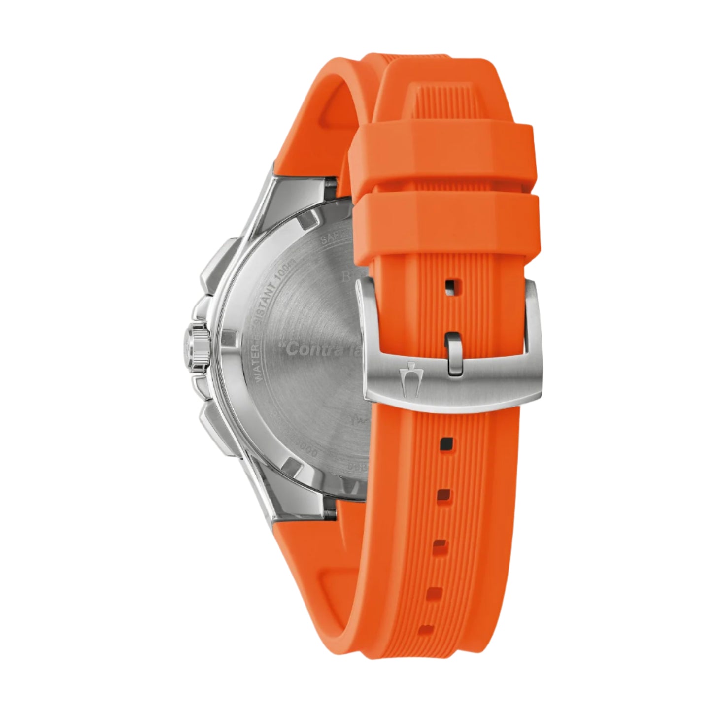 Bulova Maquina Marc Anthony Men's 46mm Chronograph Orange Strap Watch - Blue Dial