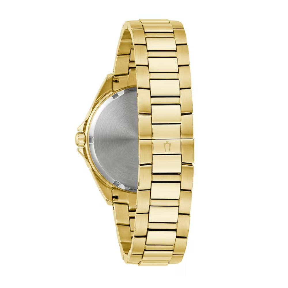 Bulova Phantom Crystal Men's 40mm Gold Bracelet Watch - Champagne Dial