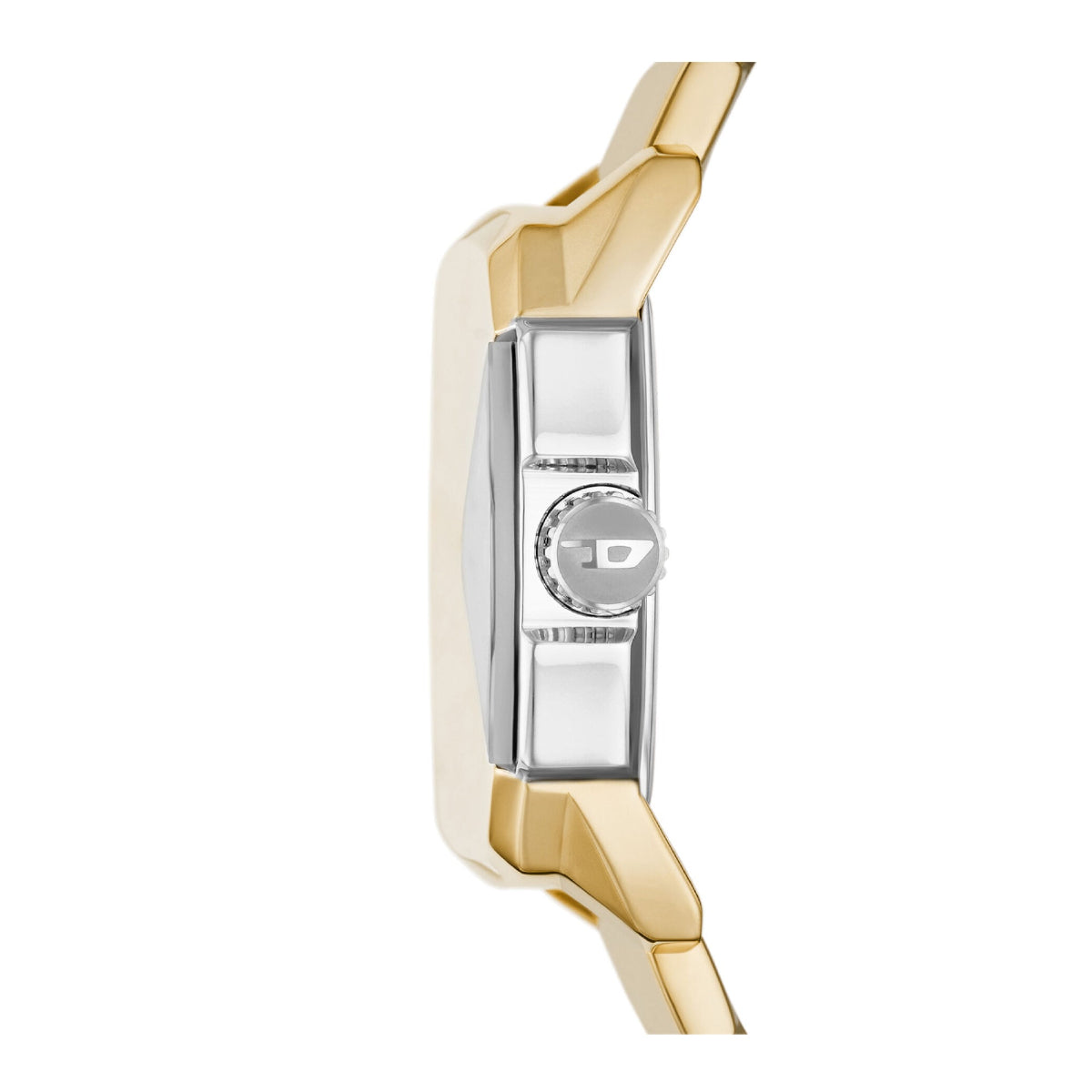 Reloj de pulsera de acero inoxidable de cuarzo Diesel DVA para hombre de 41 mm - Dorado