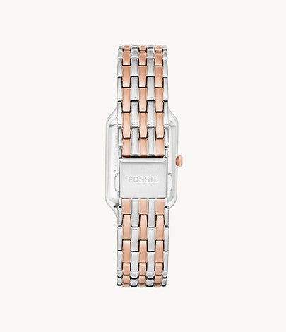 Fossil Raquel Three-Hand Date Women's 23mm Quartz Stainless Steel Bracelet Watch - Gold Rose/Gold