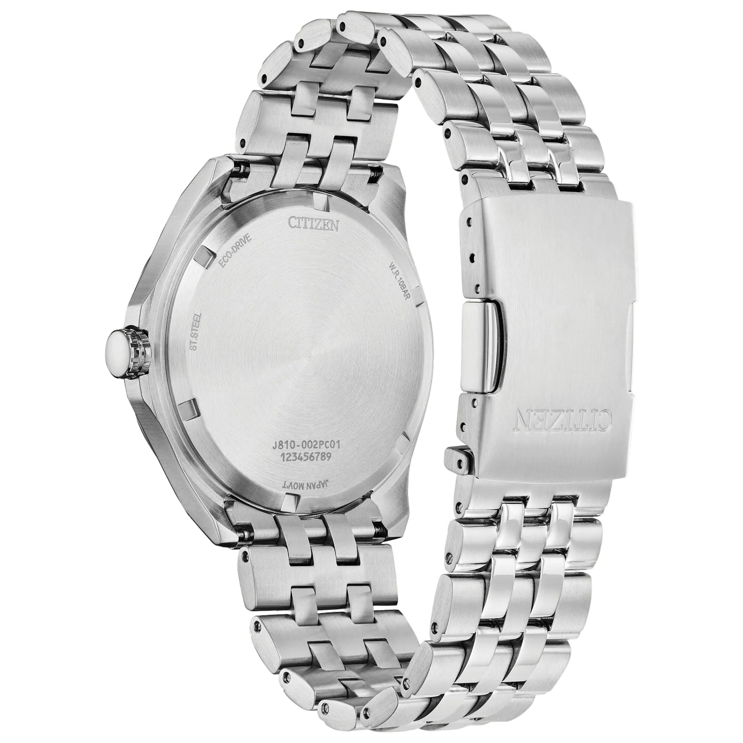 Citizen Corso Men's 42mm Eco-Drive Ring Stainless Steel Bracelet Watch - Black Dial