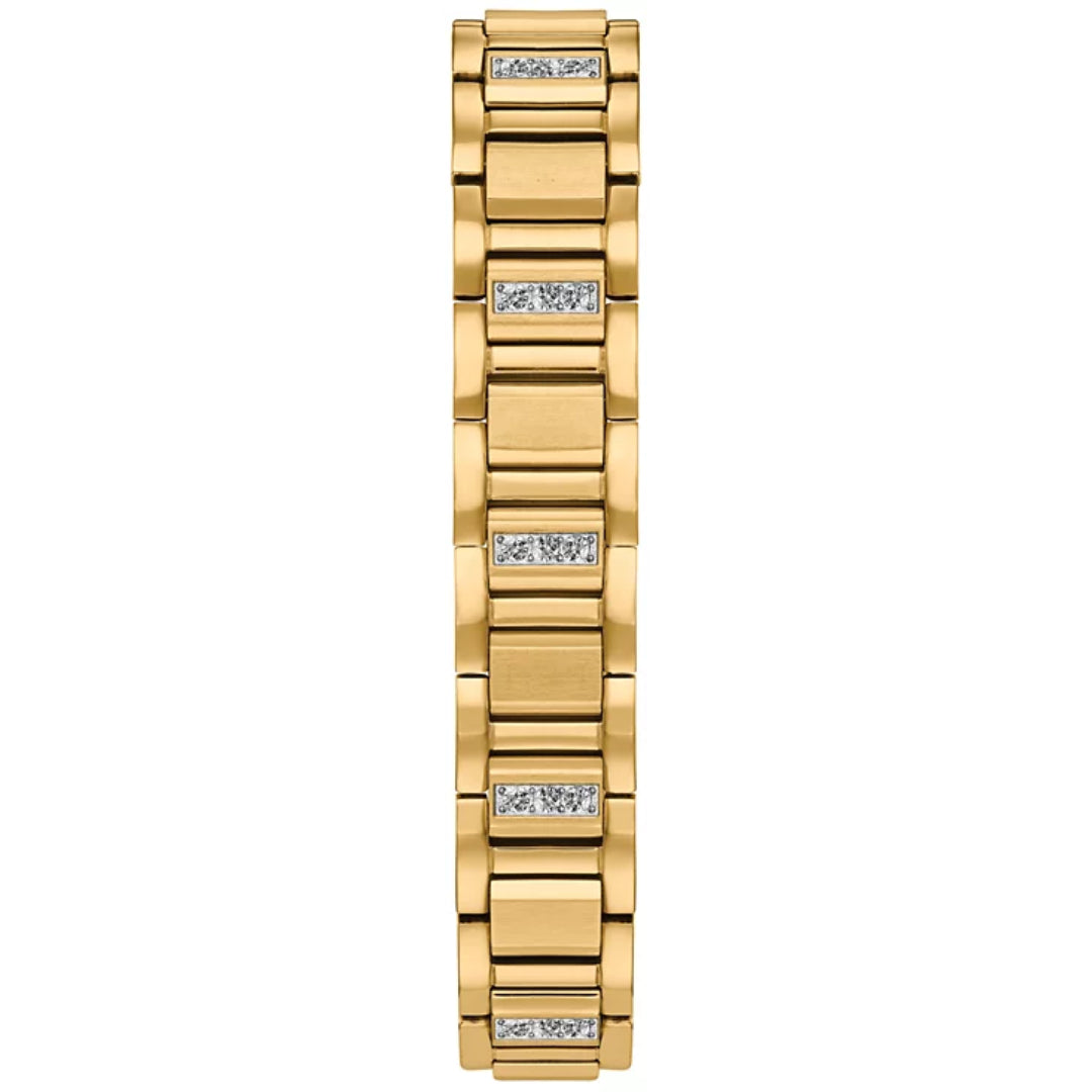 Citizen Eco-Drive Men's Chronograph Crystal Gold-Tone Stainless Steel Bracelet Watch 42mm Gift Set