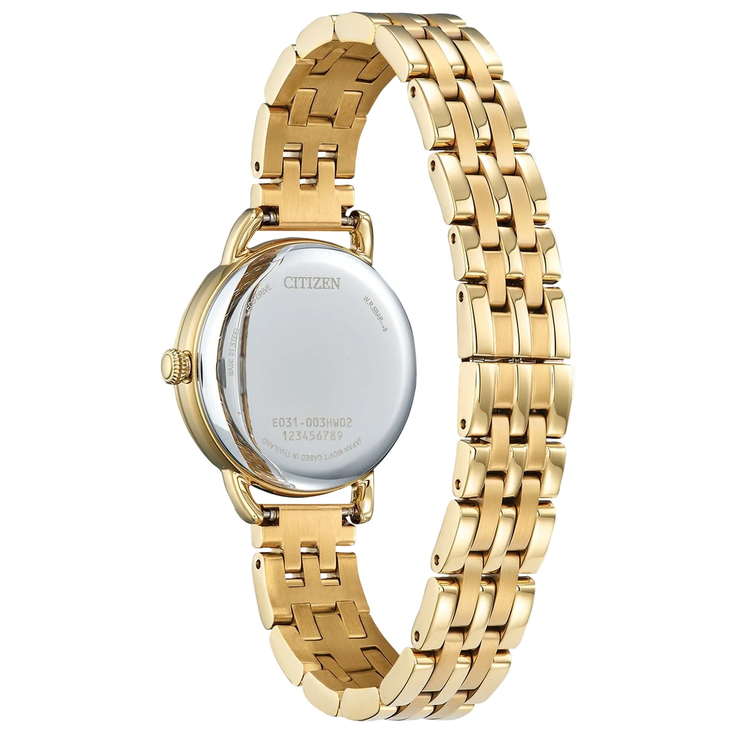 Citizen Classic Coin Edge Women's 29mm Eco Drive Stainless Steel Bracelet Watch