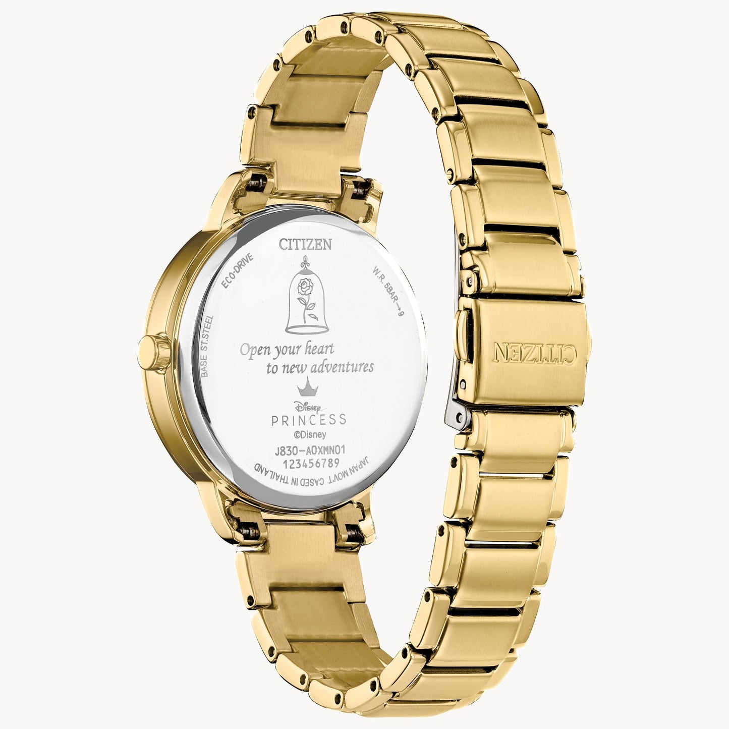 Reloj de pulsera Citizen Belle and Beast para mujer de 36 mm, dorado