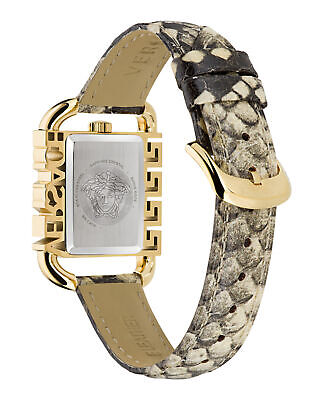 Versace Flair Women's 26mm Leather Strap Watch - Gold Dial