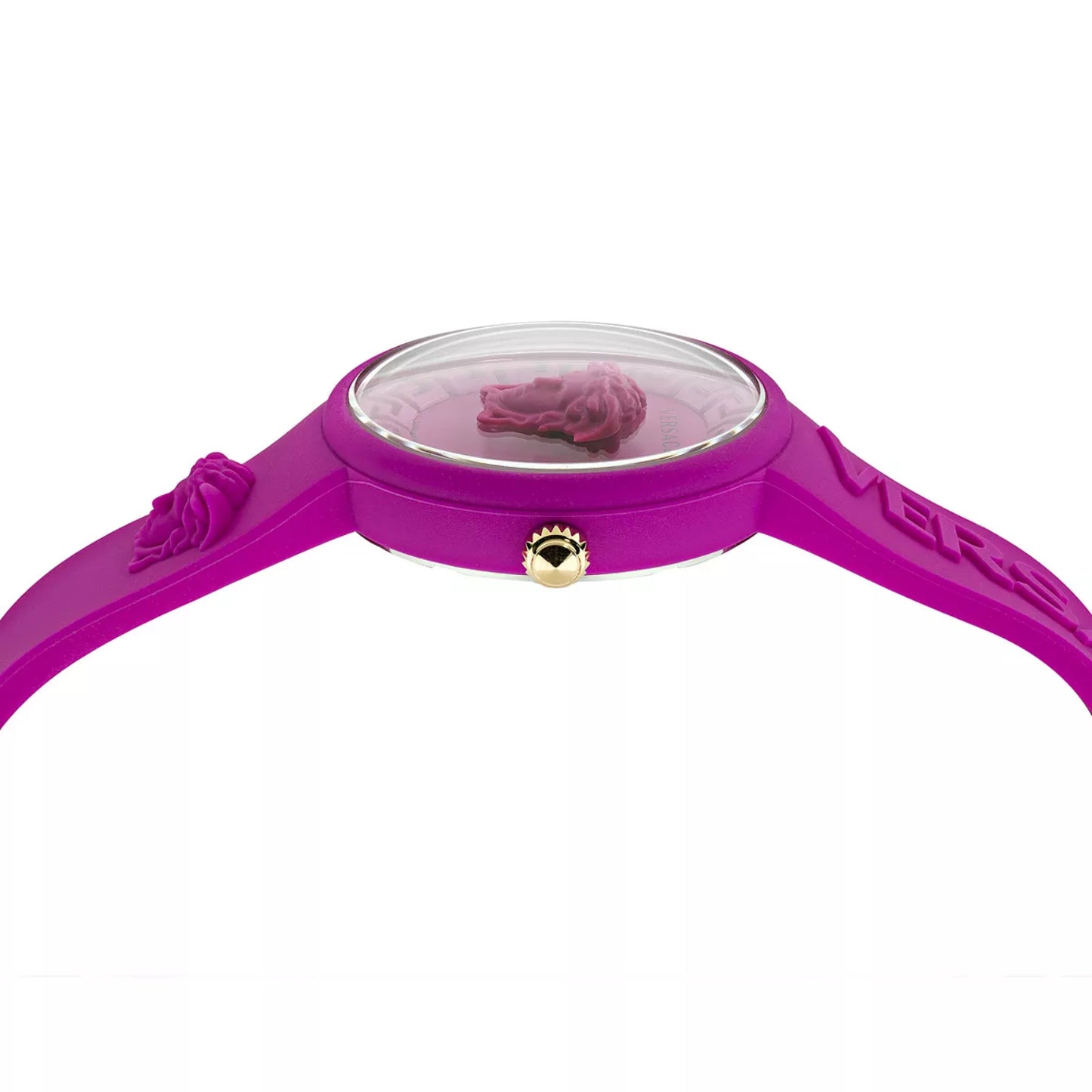 Versace Medusa Women's 39mm Quartz Silicone Strap Watch