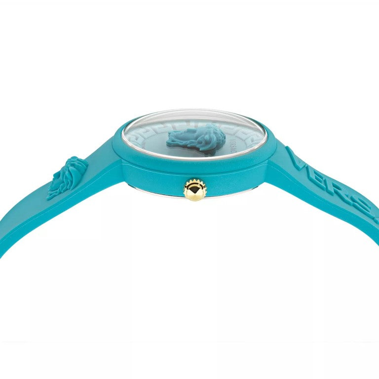 Versace Medusa Women's 39mm Quartz Silicone Strap Watch