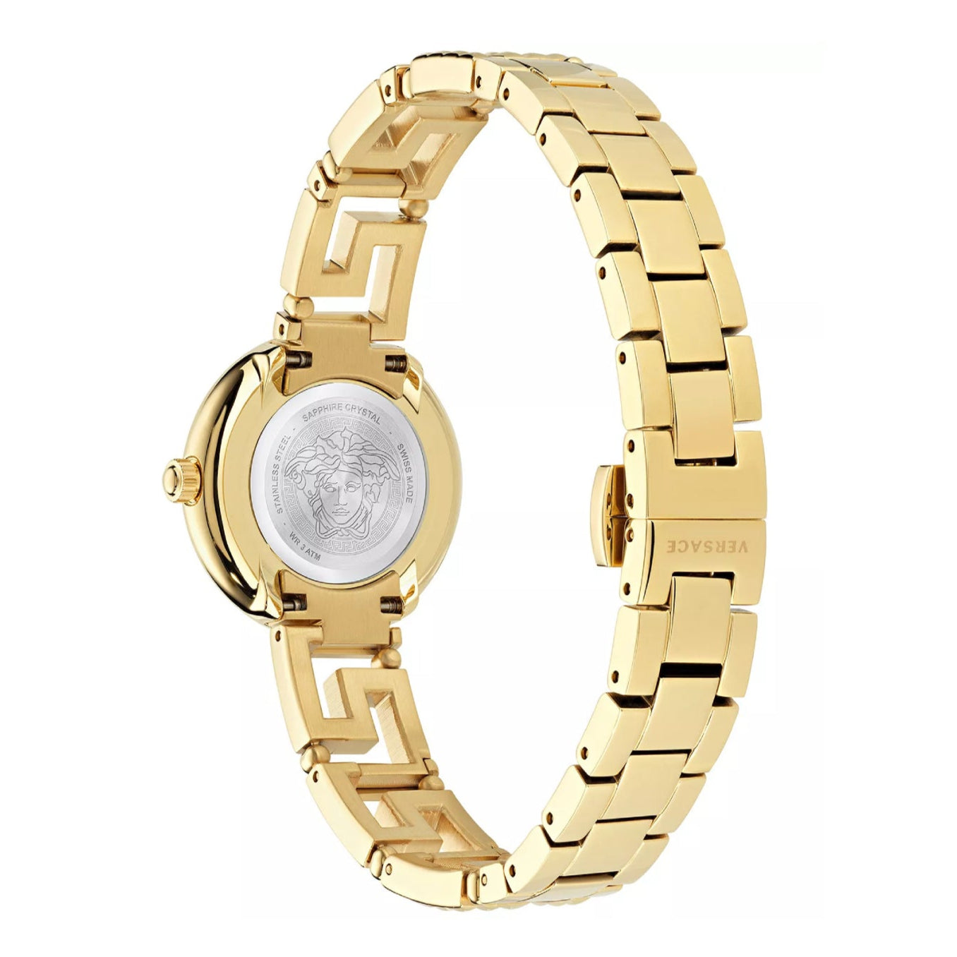 Versace Greca Goddess Women's 28mm Swiss Gold Bracelet Watch