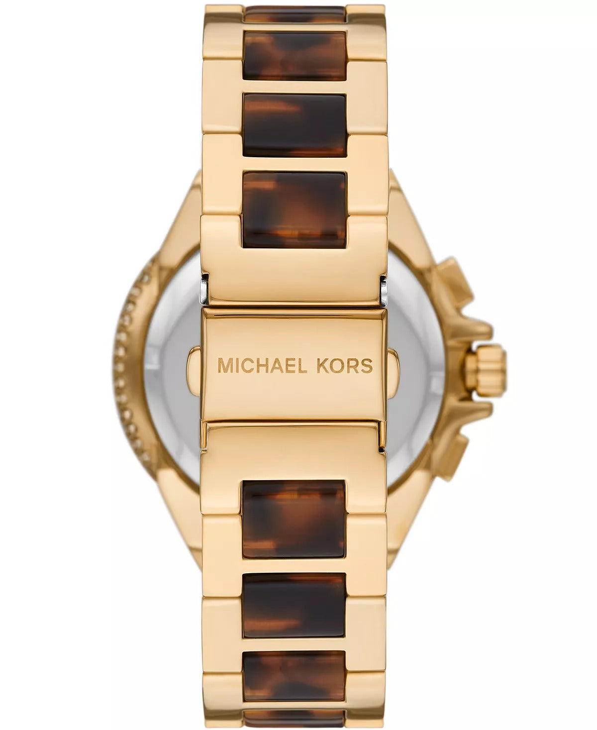 Michael Kors Camille Women's 43mm Chronograph Bracelet Stainless Steel Bracelet Watch - Brown/Gold Dial