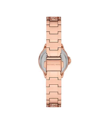 Michael Kors Petite Camille Women's 26mm Rose Gold Analog Bracelet Watch - Pink Dial