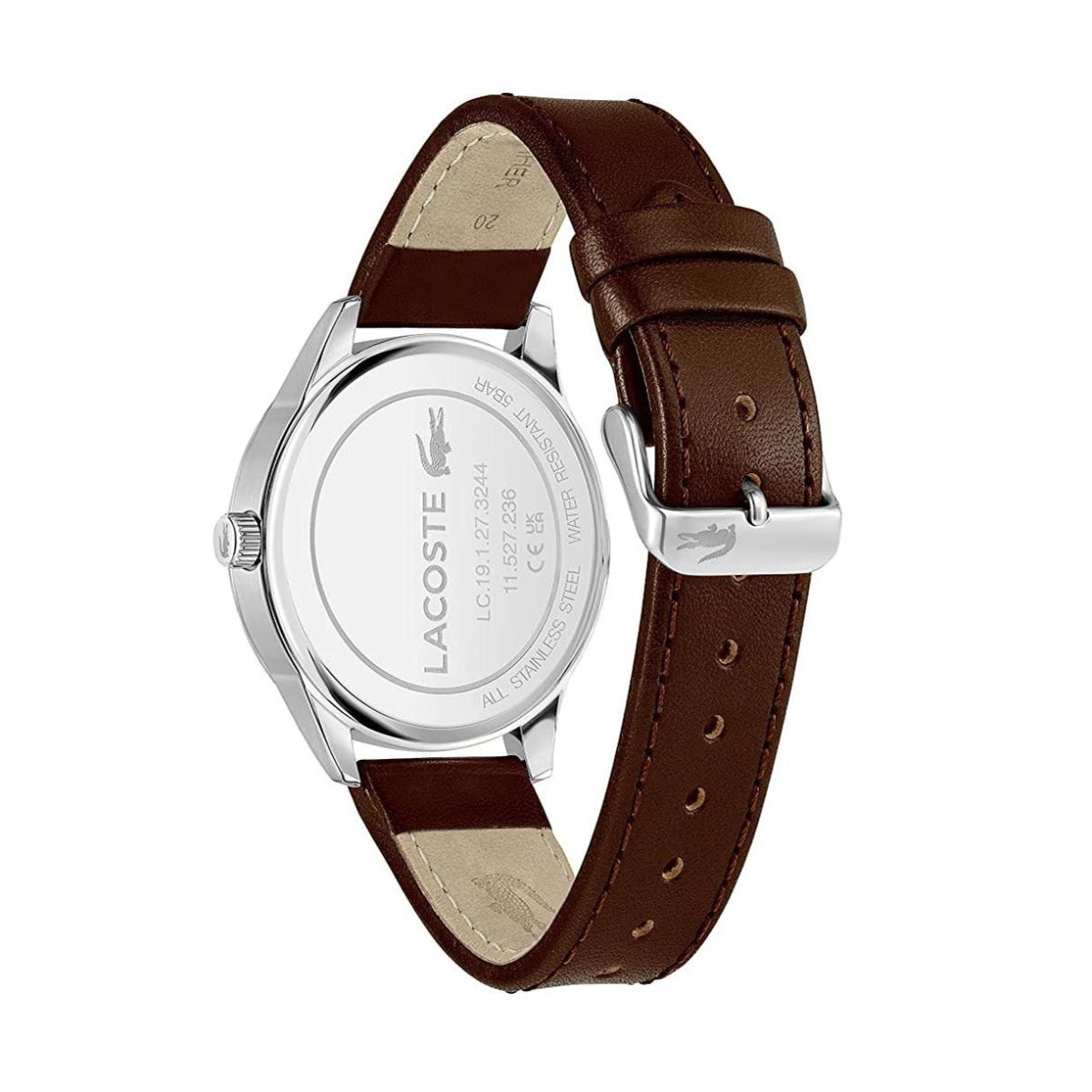 Lacoste Men's 42mm Vienna Quartz Brown Strap Watch - Green Dial