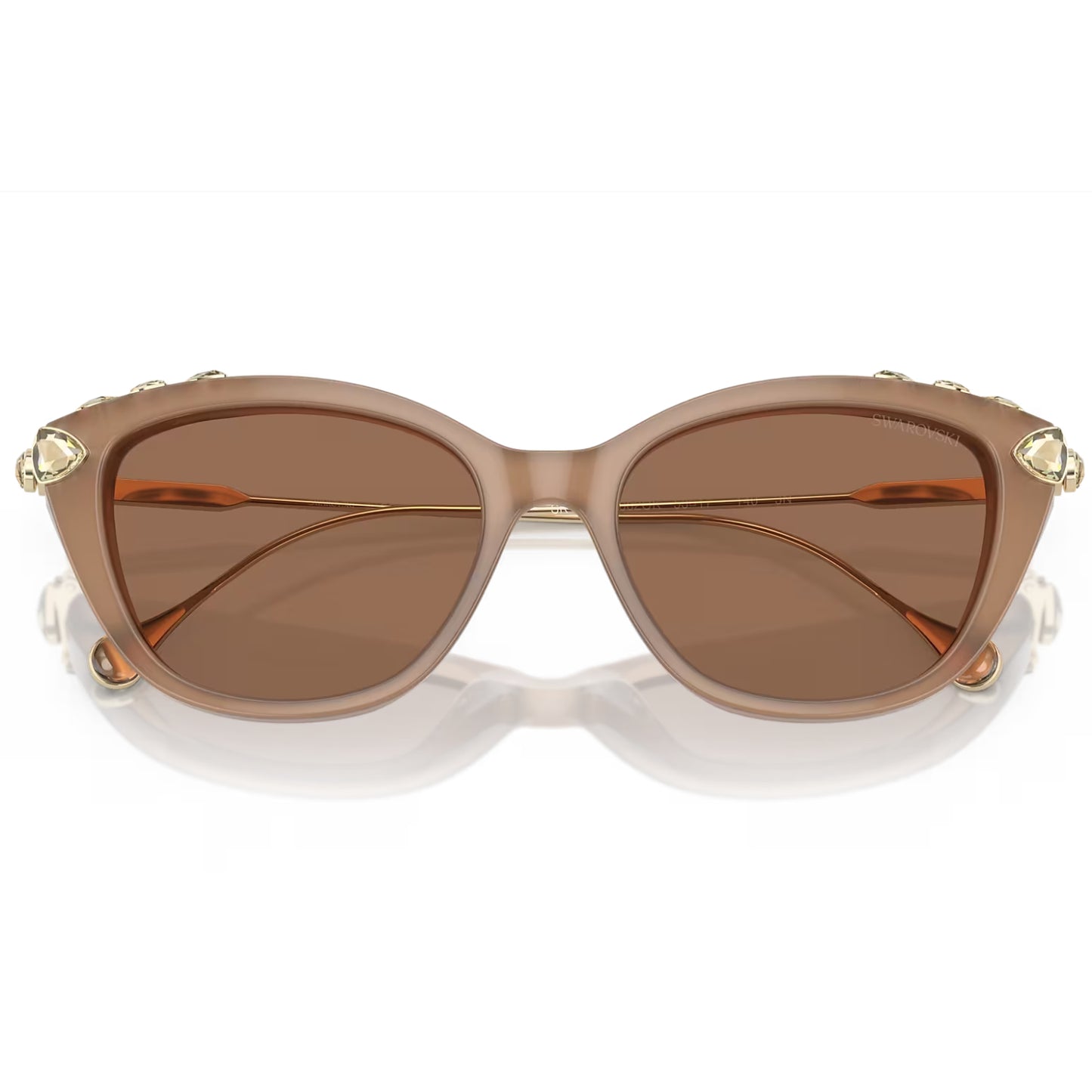 Gafas de sol Swarovski de color liso con forma de ojo de gato SK60102002OK para mujer