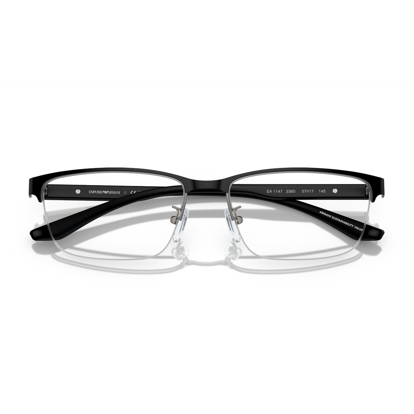 Anteojos rectangulares Emporio Armani EA1147 para hombre