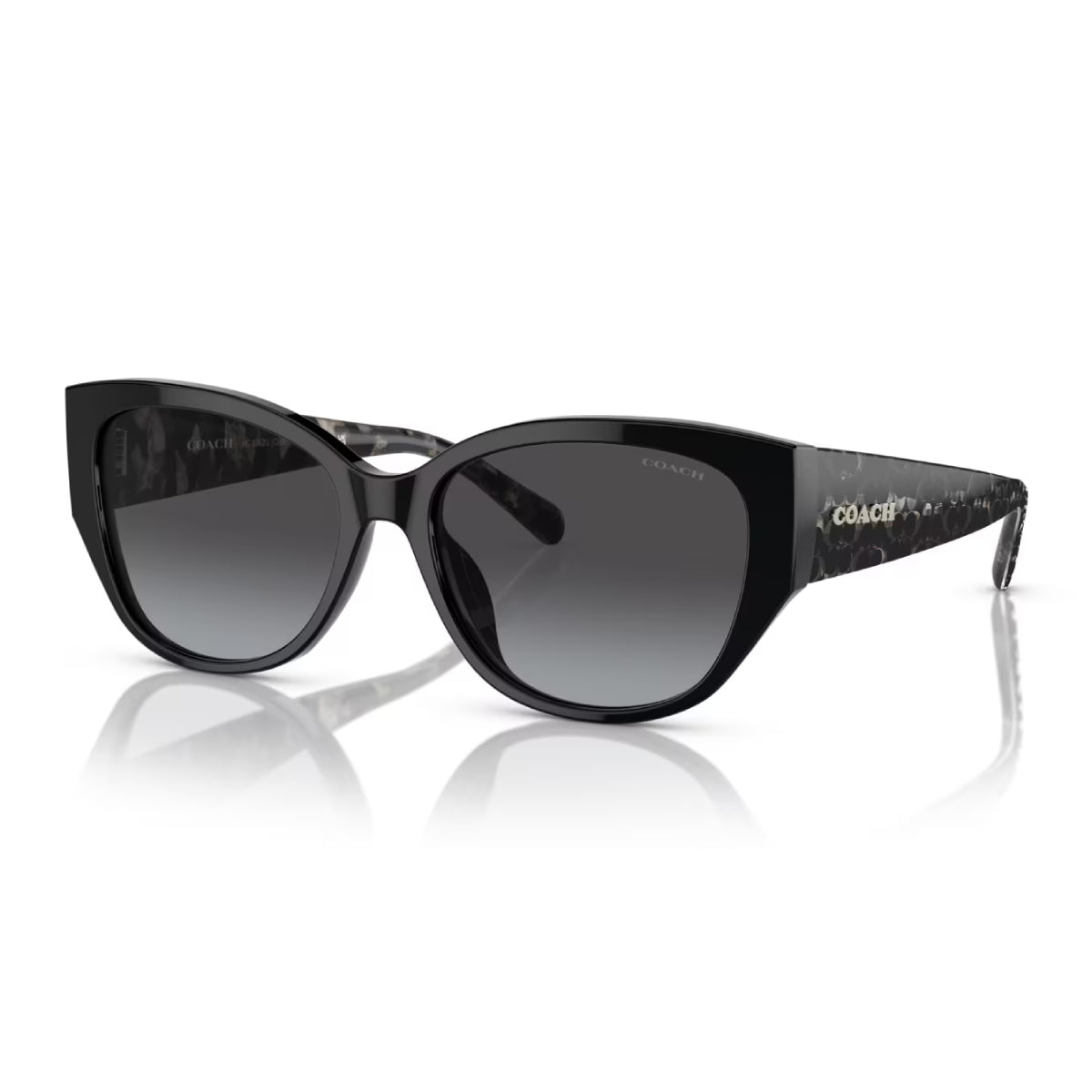 Coach Women's Rectangle Sunglasses, Gray Gradient