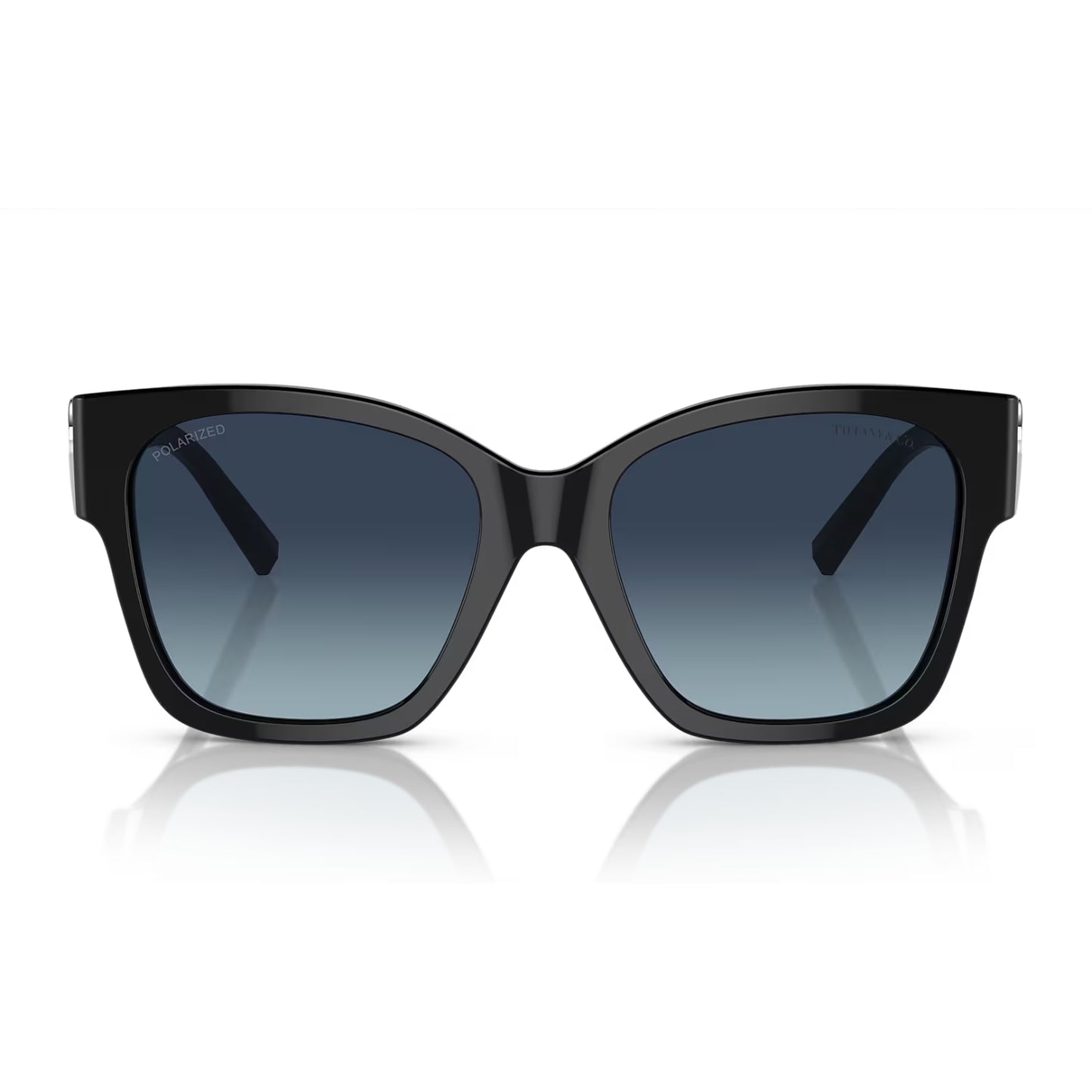 Gafas de sol cuadradas con degradado para mujer TF4216 de Tiffany & Co. - Polarizado en azul oscuro degradado negro/azul celeste
